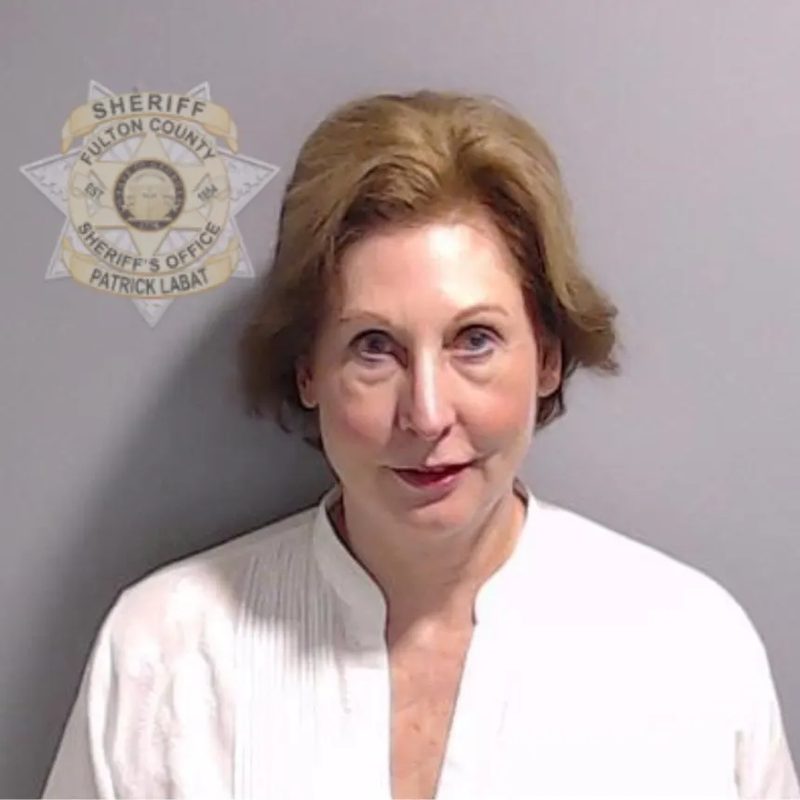 Sidney Powell in her 2023 Fulton County, Georgia booking photo